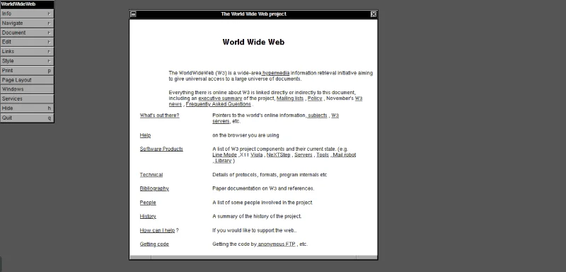 Premier site web